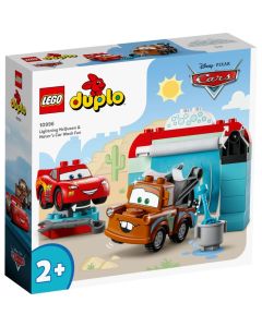 Lego Duplo 10996 Disney Cars Bliksem McQueen + Takel Wasstraat
